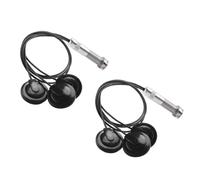 Kioball 2 Pezzi Pickup per Chitarra Piezo Contact Microfono Pickup 3 Trasduttore di Pickup per Acustica Jack da 6,35 mm (Nero)
