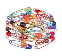 Kioball 200 Pezzi 30 mm Spilla Clip Base Pin Vuoto Blocco di Sicurezza Spilla Pin Base Porta Badge per DIY Gioielli Creazione Reperti Forniture