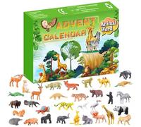 Kioball 24 Kit Calendario Conto alla Rovescia Animali Calendario 'Avvento Natale Casa Decorazione DIY Regalo Feste Forniture