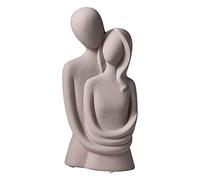 Kioball Abbracciare Coppia Figurina Figura Astratta Ornamento Scaffale Decor Desktop Decor Soggiorno Complementi Casa Regalo Grigio