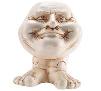 Kioball Di Muggly Volto Sorridente Statua Vaso Divertente Viso Resina Flower Pot Garden Planter Desktop Coperta Flower Pot Decor -B