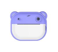 Kioball Fotocamera per Stampa HD Cartoon Mini Dual Camera con Stampa con un Pulsante e 2 Rotoli di Carta da Stampa