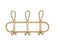 Kioball Ganci da Parete in Rattan - Appendiabiti per La Cameretta dei Bambini, Organizer per Vestiti e Cappelli, Portaoggetti Sospeso per Indumenti per Bambini A