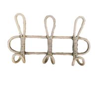 Kioball Ganci da Parete in Rattan - Appendiabiti per La Cameretta dei Bambini, Organizer per Vestiti e Cappelli, Portaoggetti Sospeso per Indumenti per Bambini B