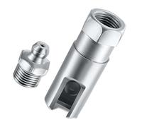 Kioball Ingrassatore ad angolo retto 90 gradi Push-Fit scanalato ingrassatore con filettatura NPT da 1/8" accoppiatore di grasso scanalato
