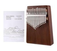 Kioball Kalimba Thumb Piano Portatile A 17 Note In Noce con Alta Qualità per Piano A Dito