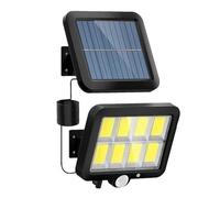 Kioball Lampada da Parete Solare A LED Divisa 3 modalità Lampade con Sensore di Movimento Impermeabile Illuminazione Stradale da Giardino Lampada Solare per La Sicurezza del Giardino B