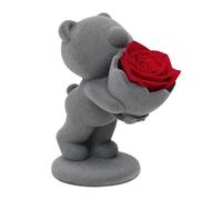 Kioball Lussuoso Bouquet di Rose di Peluche con Fiore e Bambola Orsetto - Perfetto per Il Compleanno della Fidanzata, San