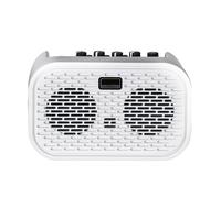 Kioball Mini Amplificatore Portatile per Chitarra Elettrica Acustica Alimentato da Batteria con Altoparlante Bluetooth Portatile, Amp per Chitarra Portatile Bluetooth con Distorsione e Delay.