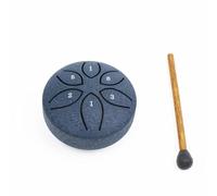Kioball Mini Batteria A Mano con Linguetta In Acciaio A 6 Toni da 3 Pollici con Bacchette Strumenti Musicali A Percussione Blu Navy