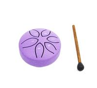 Kioball Mini Batteria A Mano con Linguetta In Acciaio A 6 Toni da 3 Pollici con Bacchette Strumenti Musicali A Percussione Viola