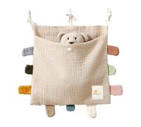 Kioball Organizer Laterale per Lettino In Cotone, Borsa Portaoggetti per Lettino, Borsa Portaoggetti, Borsa Appesa per Pannolini, Vestiti Giocattolo, D