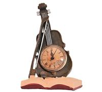 Kioball Orologio A Forma Violino,Decorazione Scrivania,Orologio A Forma Violino in Resina,Statuetta,Orologio Tavolo A Forma Violino Vintage,Orologio A Forma Chitarra,Decorazione per Casa