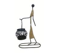 Kioball Portacandele in Nordico, Scultura con Carattere Astratto, Portacandele, Lampada da Tavolo, Atmosfera, Non Contiene Candele