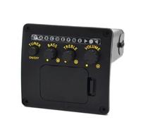 Kioball Preamplificatore per Chitarra Acustica Professionale, Accordatore, Equalizzatore, Pickup per Chitarra, Pickup per Chitarra, Preamplificatore, Accordatore, Accessorio per Chitarra