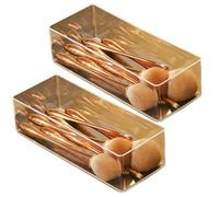 Kioball Scatola Portaoggetti A Strati per Cosmetici In Acrilico Trasparente, Tavolo da Toeletta, Scatola Portaoggetti per Cosmetici, Scatola Portaoggetti per Cassetto da Scrivania B