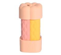 Kioball Set di 4 Flaconi Portatili In Silicone A Prova di Perdite - Contenitori per Liquidi Ricaricabili e Comprimibili per Lozione Rosa