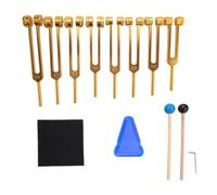 Kioball Set di Diapason per Chakra, 7 Diapason per Chakra + 1 per Anima, per Meditazione, Yoga, Guarigione,