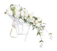Kioball Simulazione Bouquet da Sposa di Rose da Sposa nel Mano Decorazione Floreale Fornitura per Feste di Festa Bouquet da Sposa di Rose Un Cascata