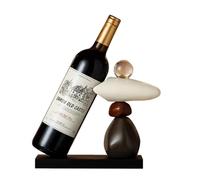 Kioball Statua in Pietra per Mobile TV, Decorazione per Mobiletto del Vino, Decorazione per La Casa, con Ripiano per Vino Rosso
