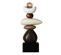 Kioball Statua in Pietra per Mobile TV, Decorazione per Mobiletto del Vino, Decorazione per La Casa, Ripiano per Vino Rosso