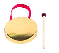 Kioball Strumento A Percussione Gong Manuale da 12 cm con Rotondo per Feste Scolastiche