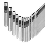 Kioball Strumento per Perforare La Pelle, 22 Pezzi per Perforare La Pelle 0,5-12 mm Set di Perforatrici per Fori Circolari in Metallo