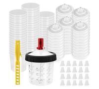 Kioball Tazza di Miscelazione per Pistola per Verniciatura per Auto Pistola A Spruzzo Ad Aria Compressa con Adattatore per Tazza Set da 20 Once (600 Ml)