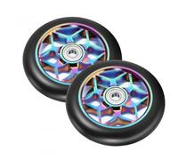 Kioiner 2 Pezzi Scooter Ruot 110 mm, Ruote di Ricambio per Scooter con Cuscinetti a Sfera ABEC-9, per la Maggior Parte degli Scooter, Monopattino Freestyle, Stunt Scooter (Colorato)