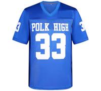 kioken AL Bundy - Maglia da calcio da uomo, 33 polk, taglie S-3XL, colore: blu, Blu, L