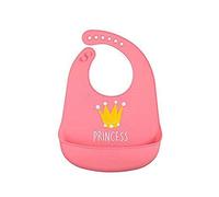 Kiokids Bavaglino in Silicone Arrotolabile, Rosa, Taglia Unica Bambine e Ragazze