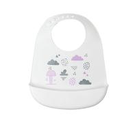 Kiokids Bavaglino In Silicone Bianco