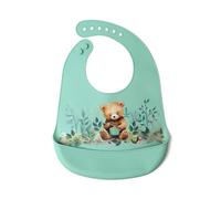 Kiokids Bavaglino Morbido In Silicone Sage