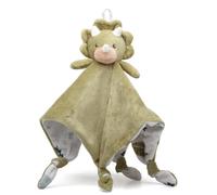 KIOKIDS | Doudou Dinosauro per Neonati | Morbida coperta di attaccamento con testa di peluche | adatta dalla nascita, stimola l'affetto e la sicurezza | Ideale per dormire, lenire e abbracciare |