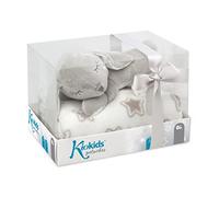 KIOKIDS MANTITA CON PELUCHE CONNEJITO GRIGIO