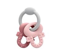 Kiokids Massaggiagengive Chiavi In Silicone Rosa E Grigio