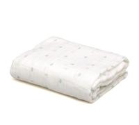 Kiokids | Mussola Stampa Salvia | Collezione Petit Moments | 70% bambù e 30% cotone | Grande morbidezza | Termoclimatico & Antibatterico | Crema solare UV | Certificato OEKOTEX |+0 mesi | 120x120cm