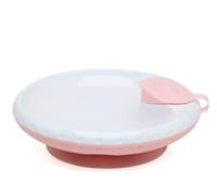 Piatto Ventosa Svezzamento Termico Pappacalda Rosa 6 Mesi+ 3818 Kiokids