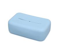 KIOKIDS | Porta salviettine in silicone colore blu | Custodia igienica e riutilizzabile per salviettine umidificate | Pratica, flessibile e antisecatura | Ideale per passeggiate, zaini e fasciatoi |