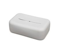 KIOKIDS | Porta salviettine in silicone colore grigio | Custodia riutilizzabile per salviettine umidificate | antisseccatura, compatta e flessibile | Design elegante e unisex | Ideale per passeggiate