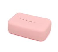 KIOKIDS | Porta salviettine in silicone rosa | Custodia riutilizzabile per salviettine umidificate | Morbida, compatta ed ermetica | Mantiene l'umidità e l'igiene | Ideale per passeggiate e fasciatoi