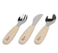 Set posate Kiokids in acciaio e silicone