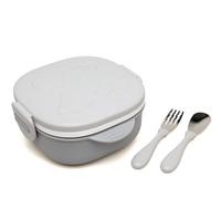 Contenitore Termico Pappa Bambini Lunch Box Inox 3 Scomparti 450 ml con Posate G