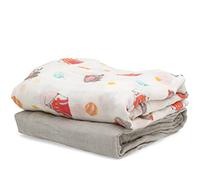 KIOKIDS Set 2 MUSELINE Circo Grigio