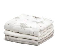 KIOKIDS Mussole in bambù colore oceano grigio