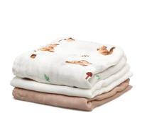 Kiokids Set 3 Mussolinas Orsi Marrone E Bianco 70x70cm