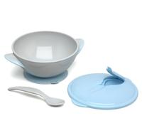 Kiokids Set Ciotola E Cucchiaio Blu 300ml