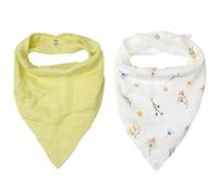 Kiokids Set Di 2 Bavaglino In Bambù E Cotone Giallo