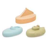 Kiokids - Set di 3 barchette antimuffa per il bagno, giocattoli ermetici per bambini, sicuri e divertenti, facili da impugnare, design educativo, ideali per giocare dentro e fuori dall'acqua, +3 mesi.