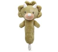 KIOKIDS | Sonaglio Peluche Dinosauro per Neonato | Morbido e sicuro dalla nascita | Stimola i sensi e il coordinamento | Facile da afferrare | Primo giocattolo sensoriale per neonato | Lavabile